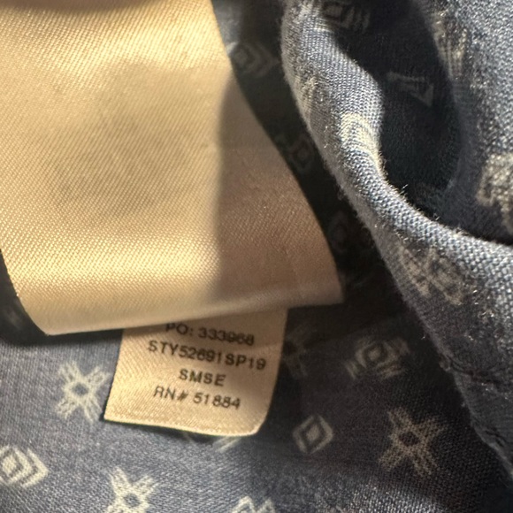 Patagonia Men's Go To Shirt Medium Blue Organic Cotton Button Up Short Sleeve - Picture 6 of 7